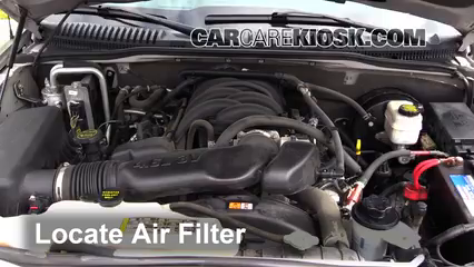 2009 Ford Explorer Sport Trac Limited 4.6L V8 Air Filter (Engine) Check
